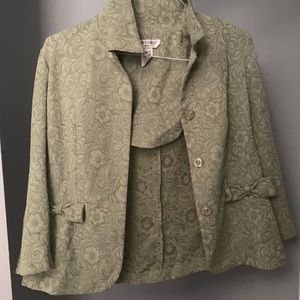 sage green blazer